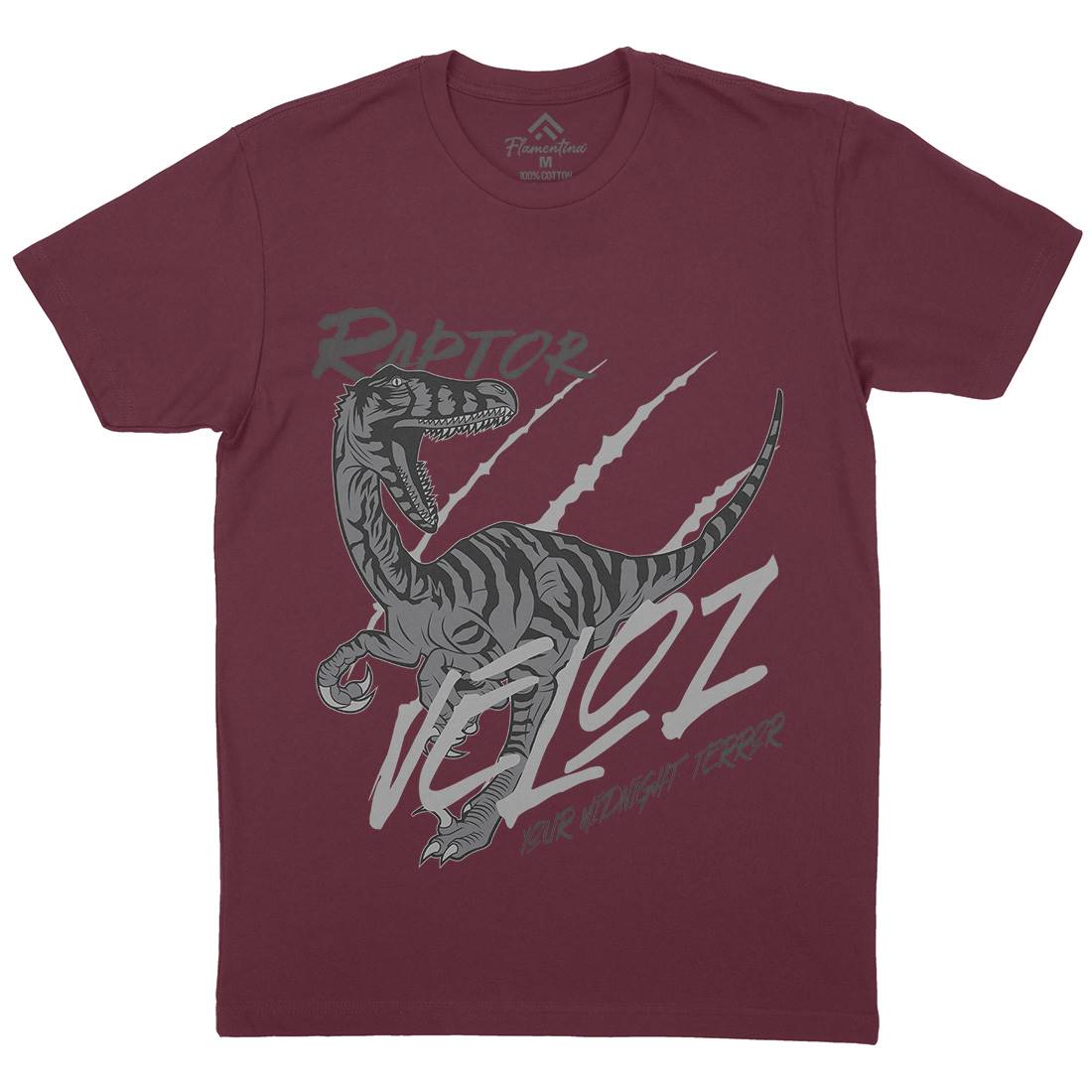Raptor Terror Mens Crew Neck T-Shirt Animals B753