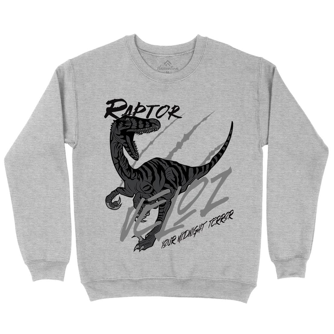 Raptor Terror Mens Crew Neck Sweatshirt Animals B753