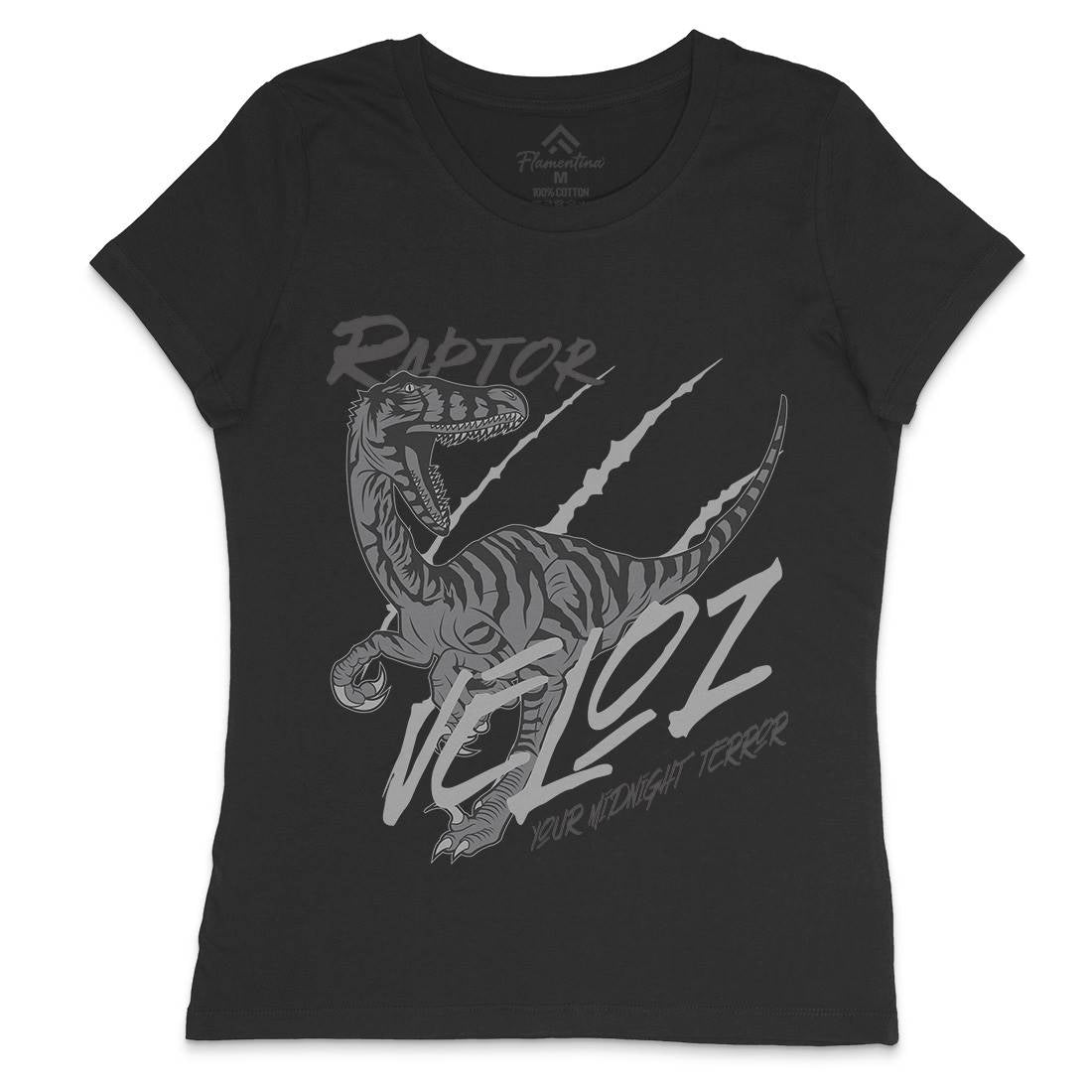 Raptor Terror Womens Crew Neck T-Shirt Animals B753