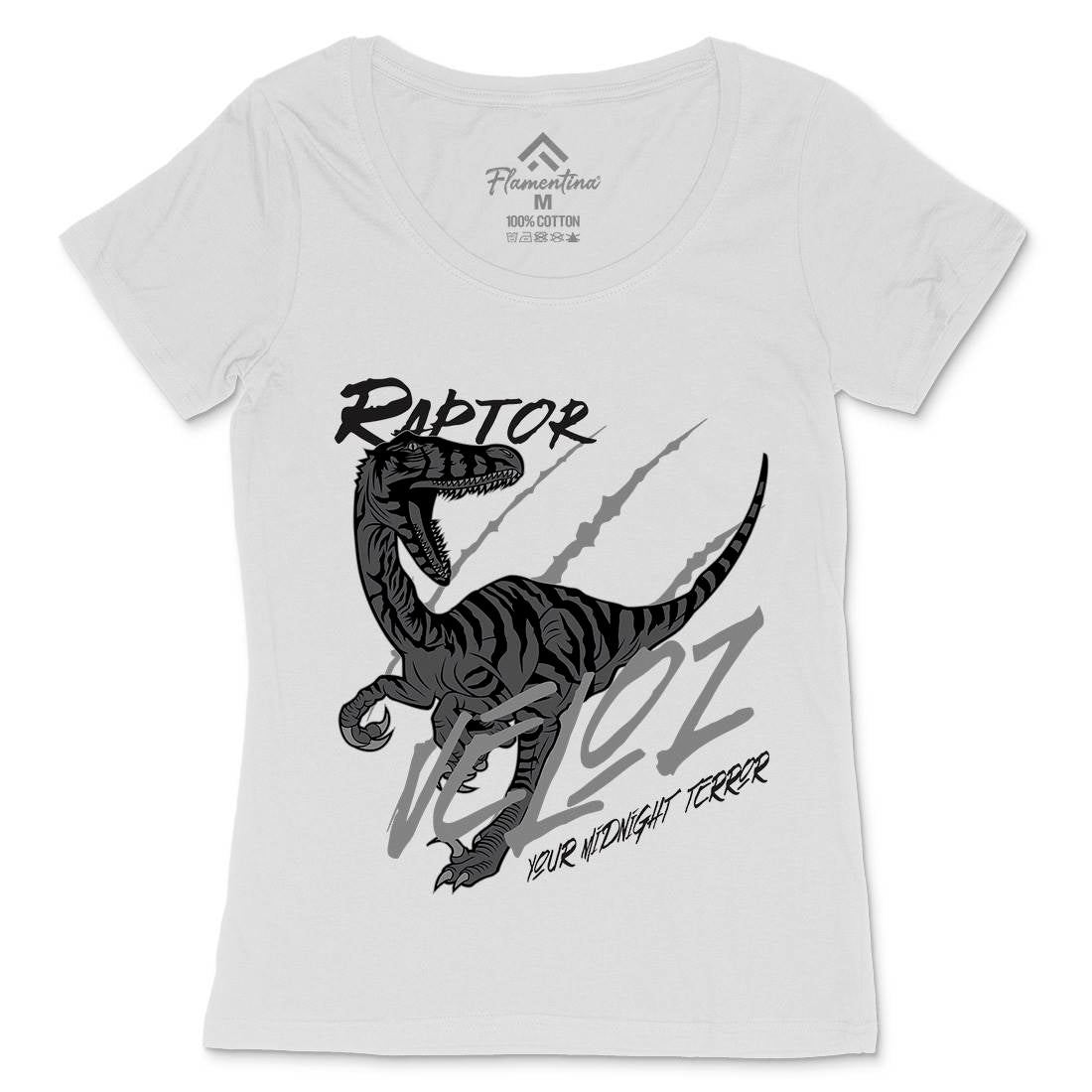 Raptor Terror Womens Scoop Neck T-Shirt Animals B753