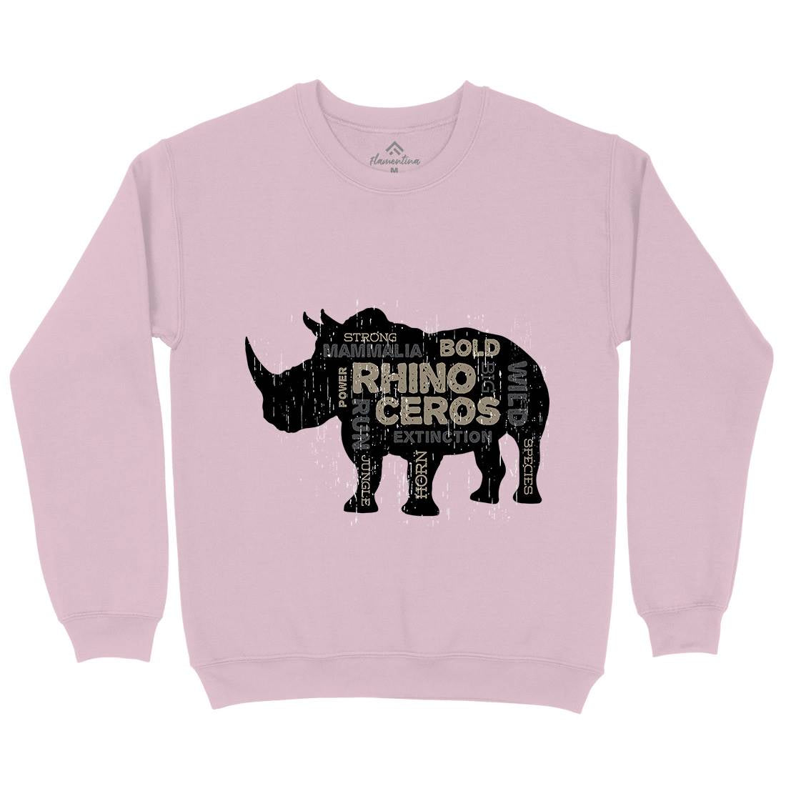 Rhino Power Kids Crew Neck Sweatshirt Animals B754