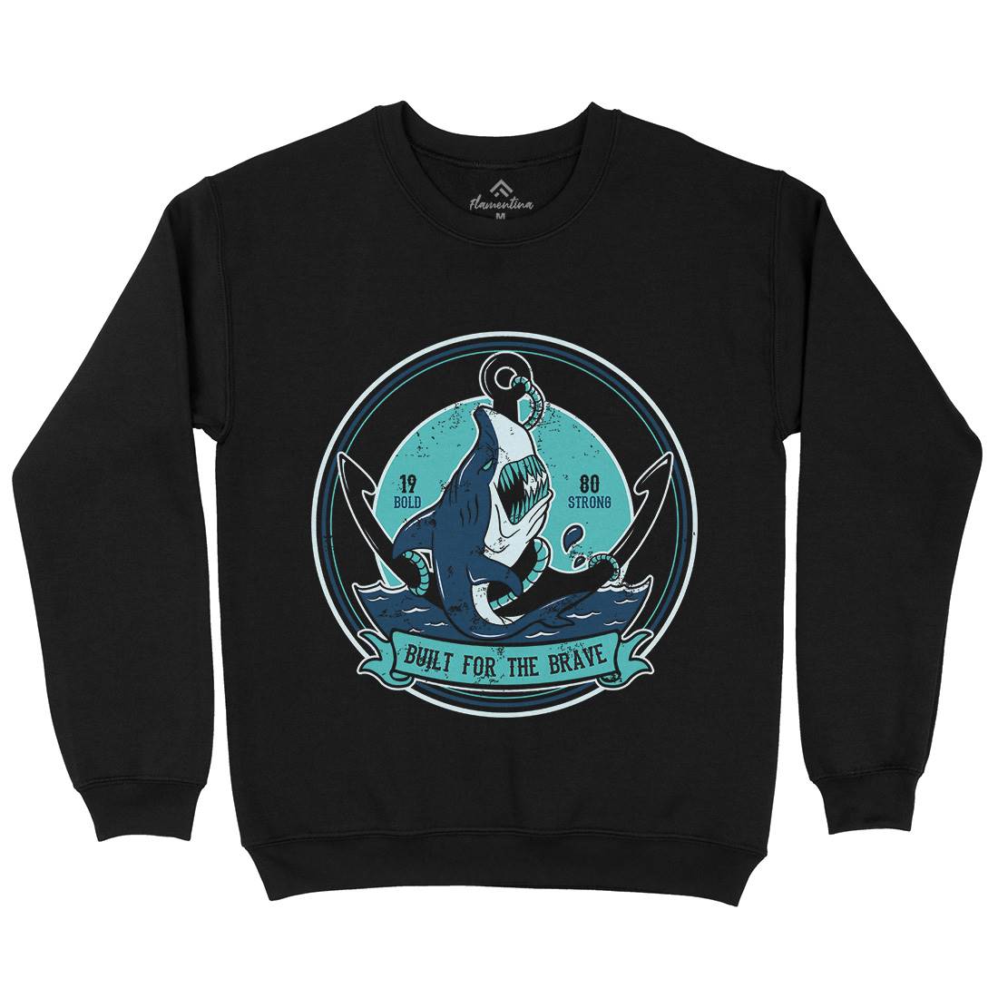 Shark Anchor Kids Crew Neck Sweatshirt Animals B756