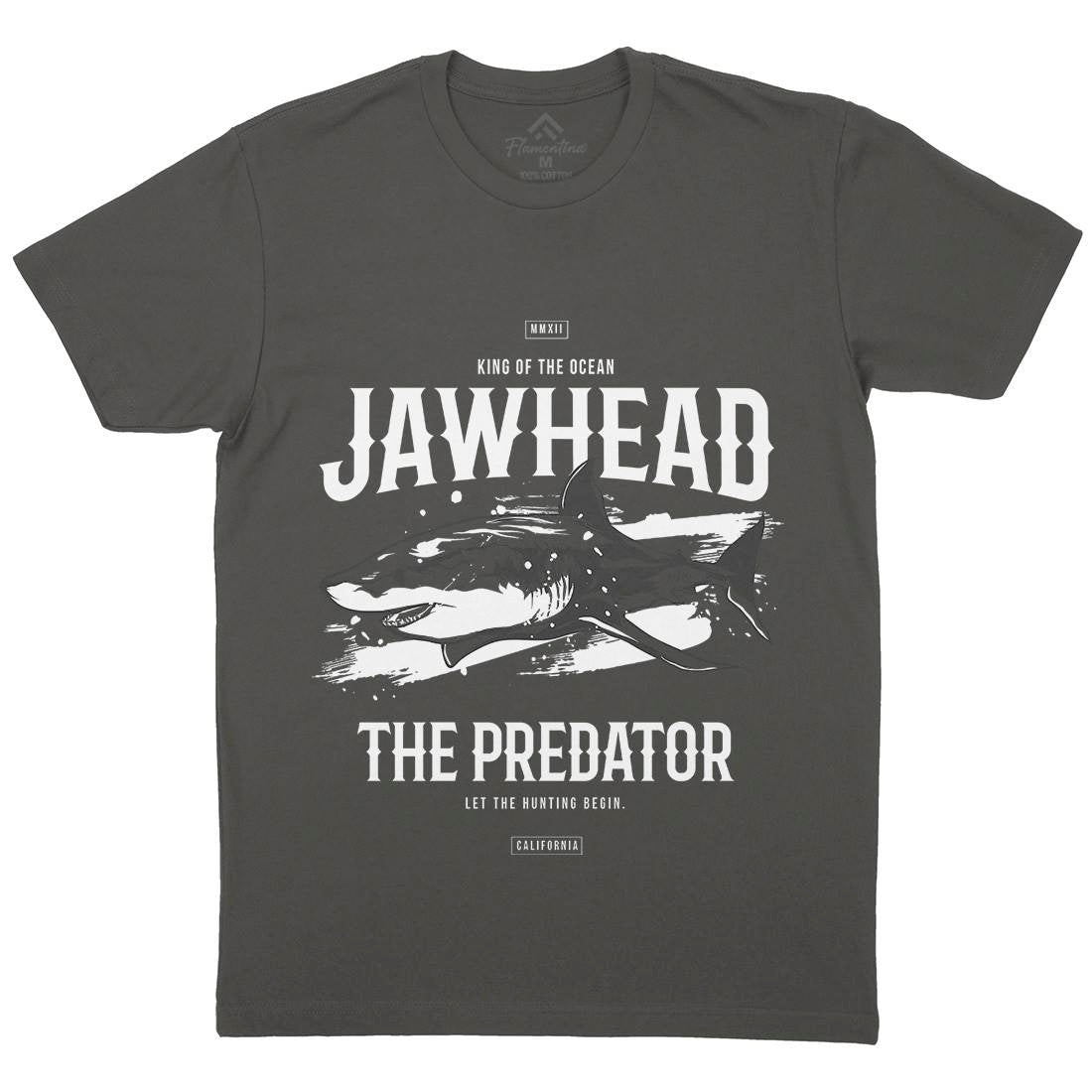 Shark Jawhead Mens Crew Neck T-Shirt Animals B757