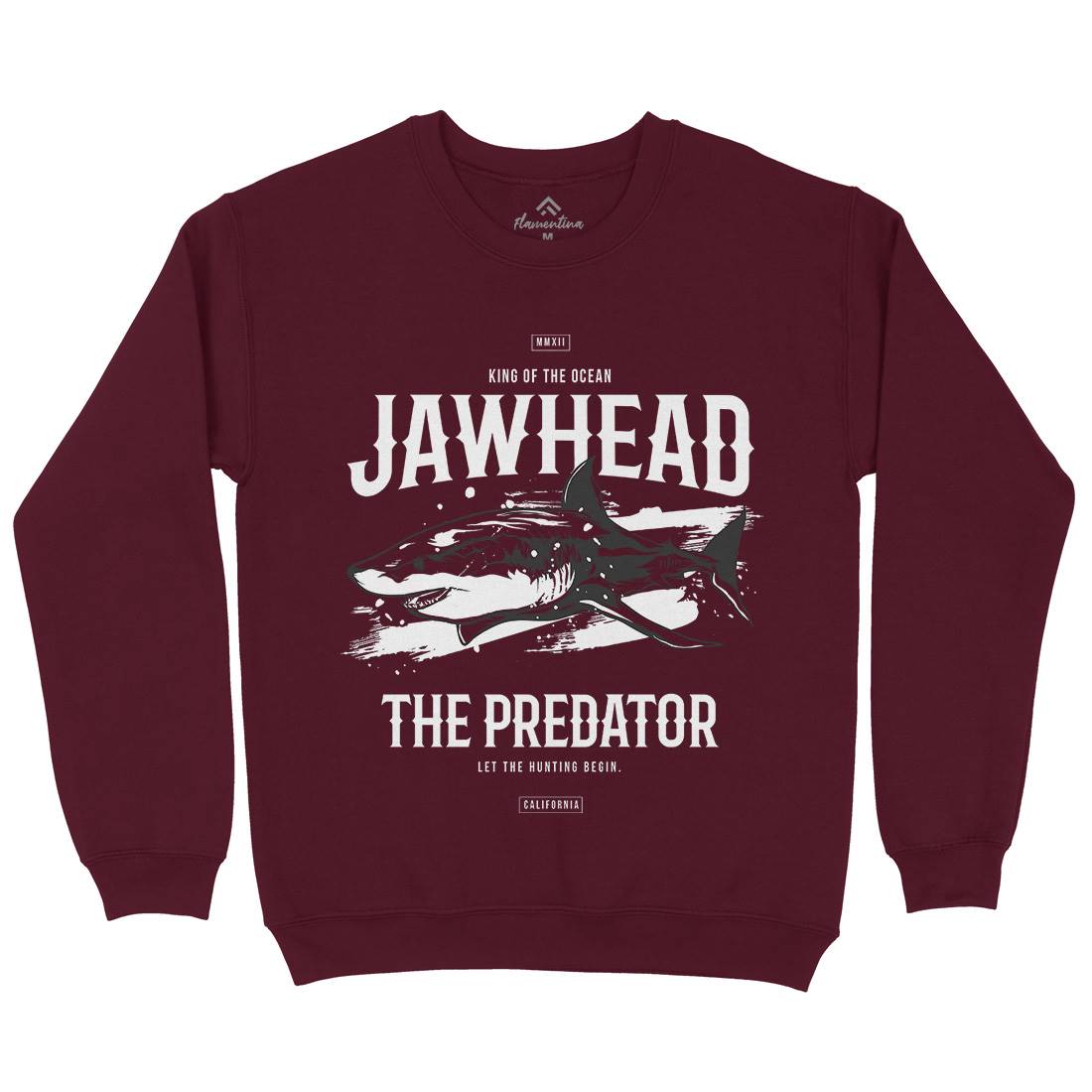 Shark Jawhead Mens Crew Neck Sweatshirt Animals B757