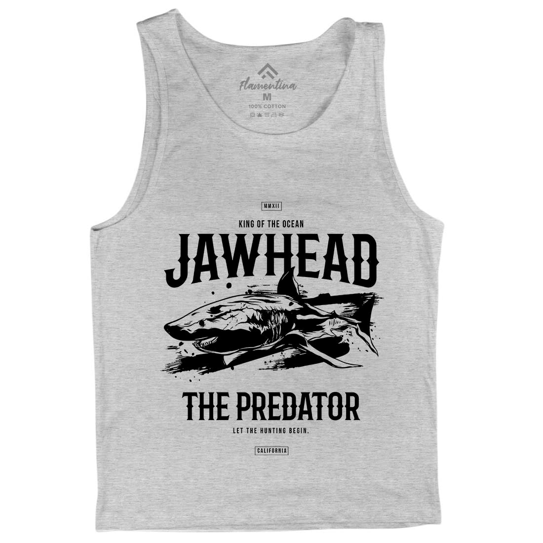 Shark Jawhead Mens Tank Top Vest Animals B757