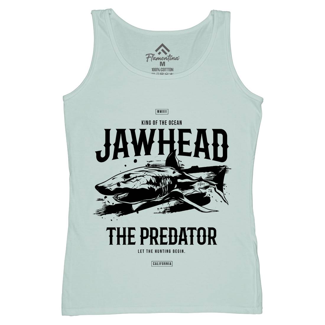Shark Jawhead Womens Organic Tank Top Vest Animals B757