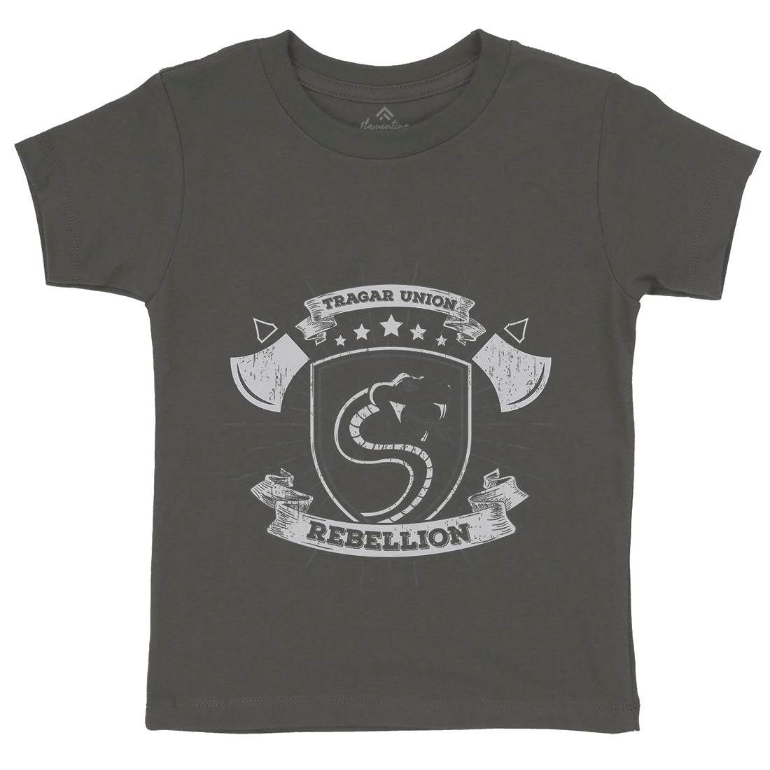 Snake Rebellion Kids Organic Crew Neck T-Shirt Animals B759