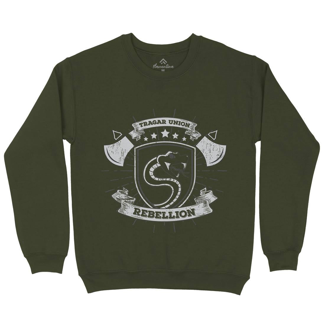 Snake Rebellion Mens Crew Neck Sweatshirt Animals B759
