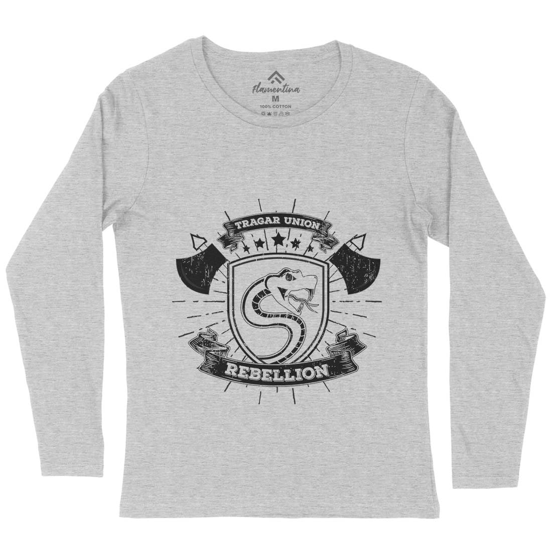 Snake Rebellion Womens Long Sleeve T-Shirt Animals B759