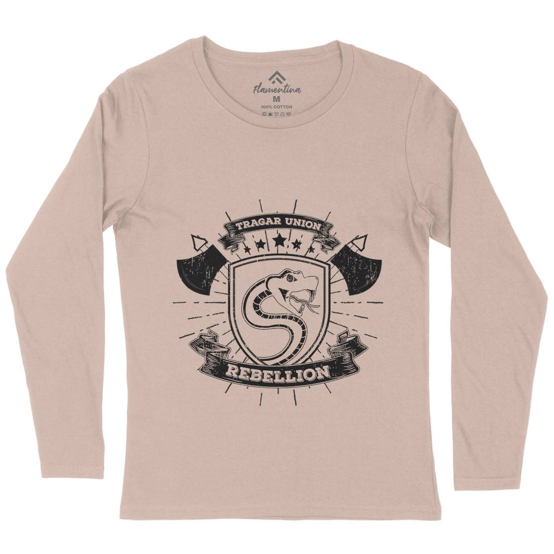Snake Rebellion Womens Long Sleeve T-Shirt Animals B759