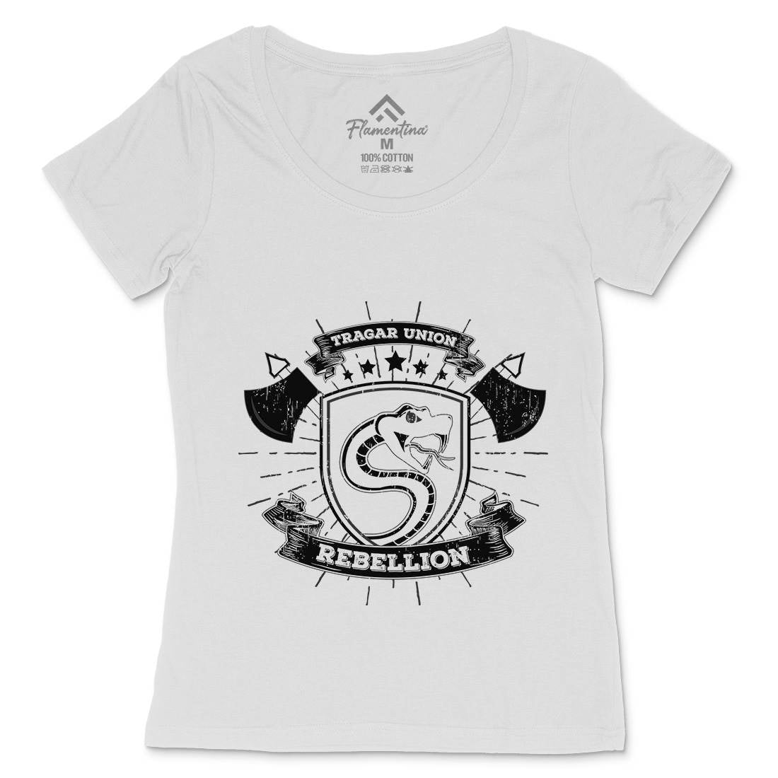 Snake Rebellion Womens Scoop Neck T-Shirt Animals B759