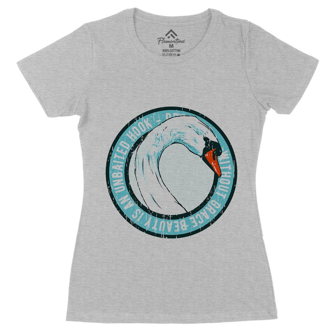 Swan Grace Womens Organic Crew Neck T-Shirt Animals B761