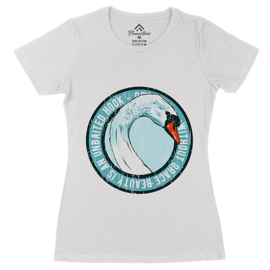 Swan Grace Womens Organic Crew Neck T-Shirt Animals B761