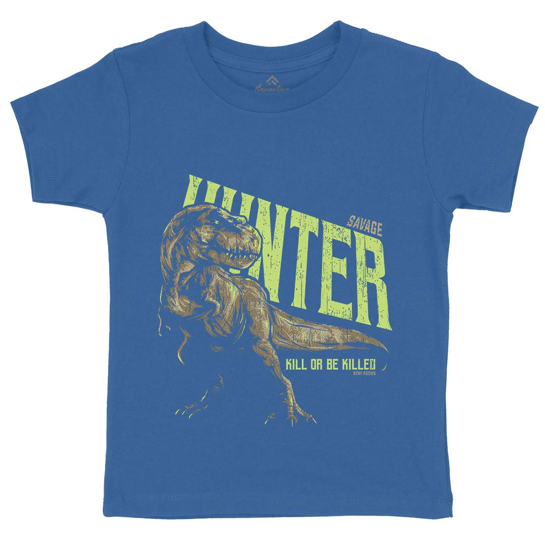 T-Rex Hunt Kids Crew Neck T-Shirt Animals B762