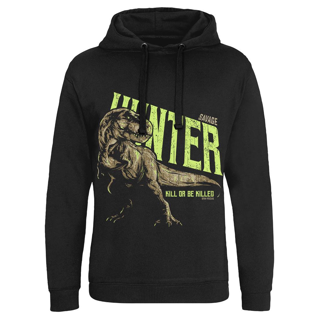 T-Rex Hunt Mens Hoodie Without Pocket Animals B762