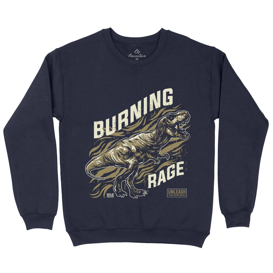 T-Rex Rage Kids Crew Neck Sweatshirt Animals B763