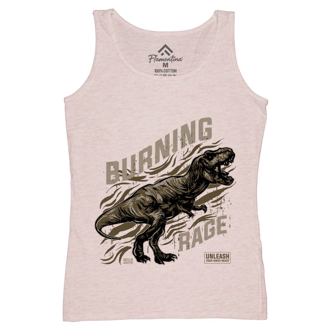 T-Rex Rage Womens Organic Tank Top Vest Animals B763