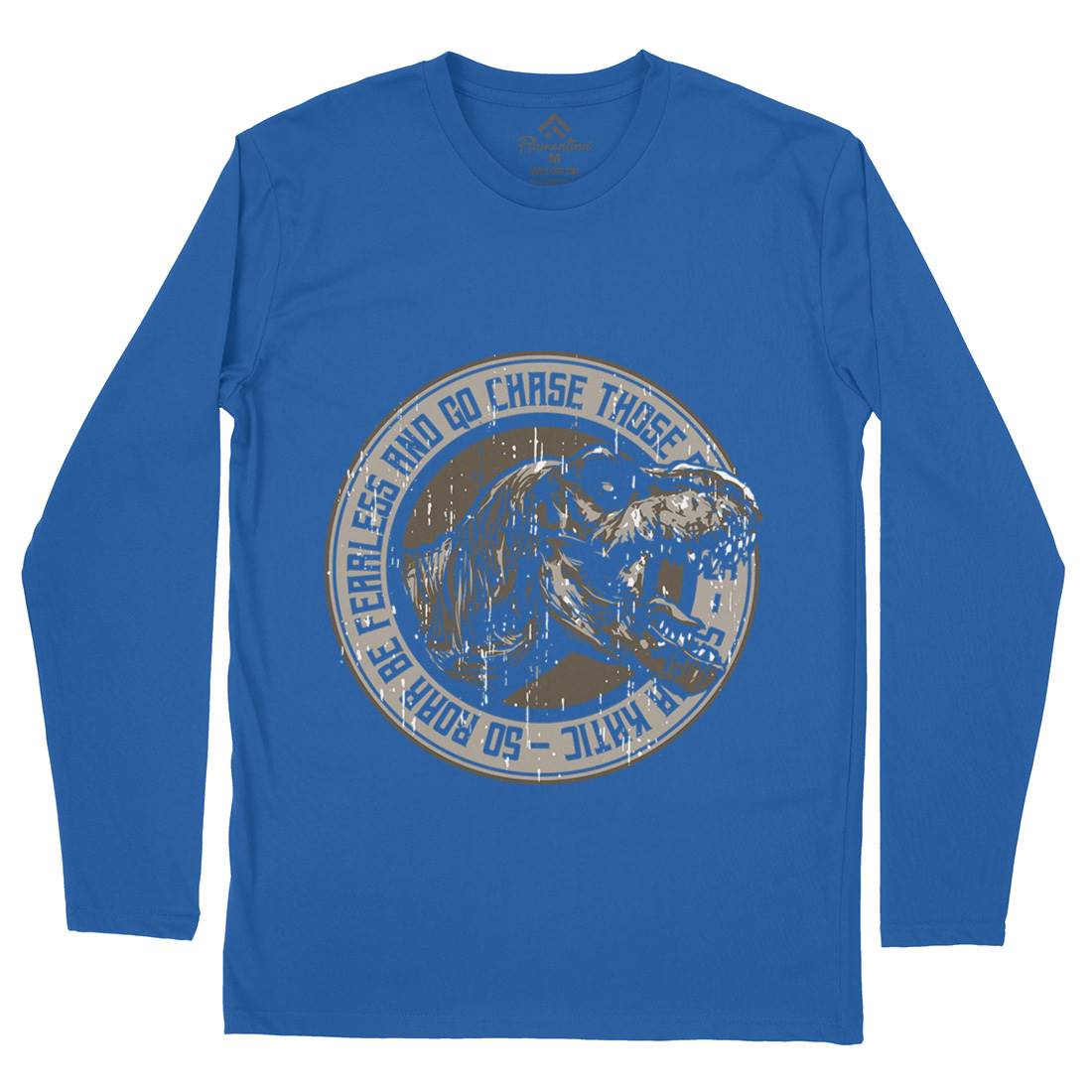 T-Rex Roar Mens Long Sleeve T-Shirt Animals B764