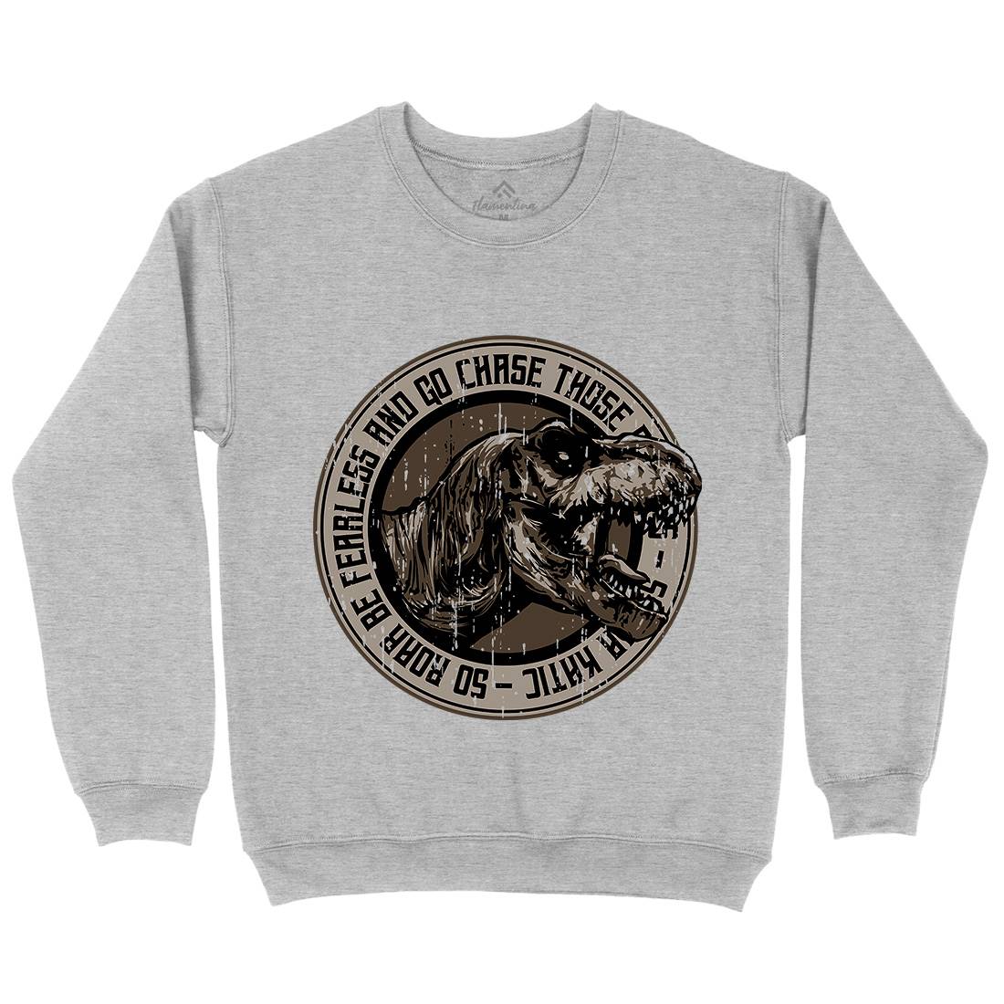 T-Rex Roar Kids Crew Neck Sweatshirt Animals B764