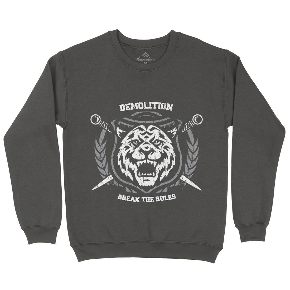 Tiger Demolition Kids Crew Neck Sweatshirt Animals B765