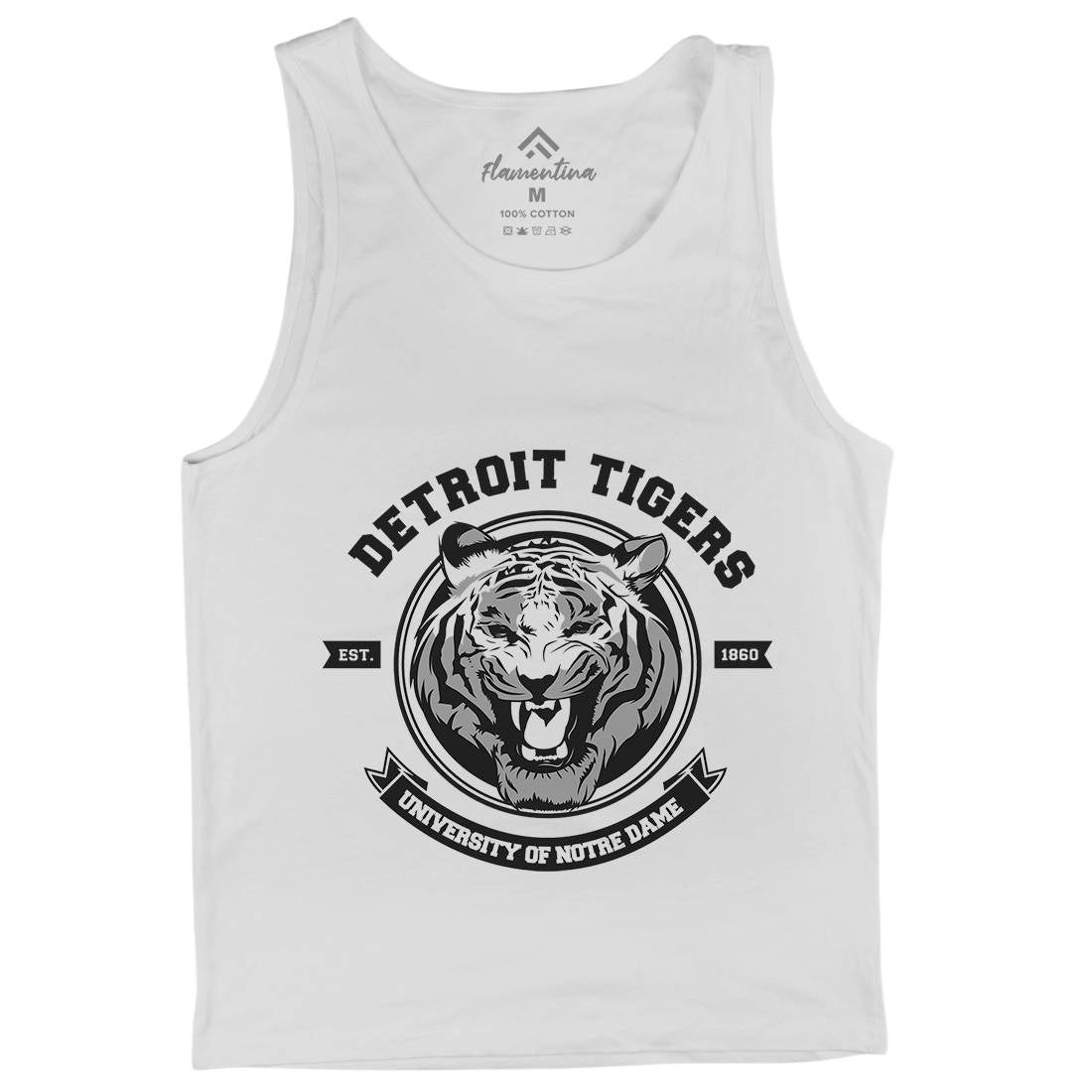 Tiger Detroit Mens Tank Top Vest Animals B766