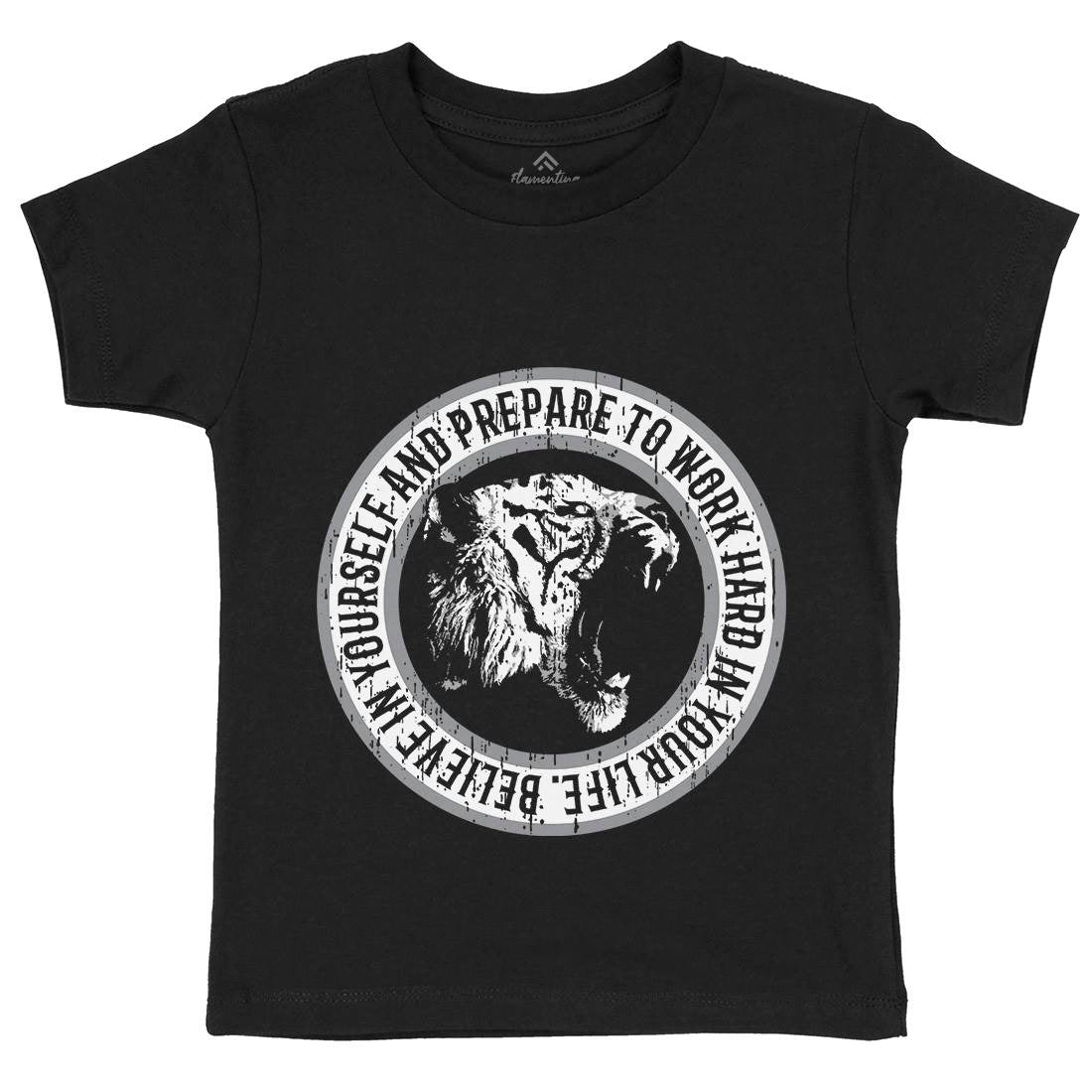 Tiger Hard Kids Organic Crew Neck T-Shirt Animals B767
