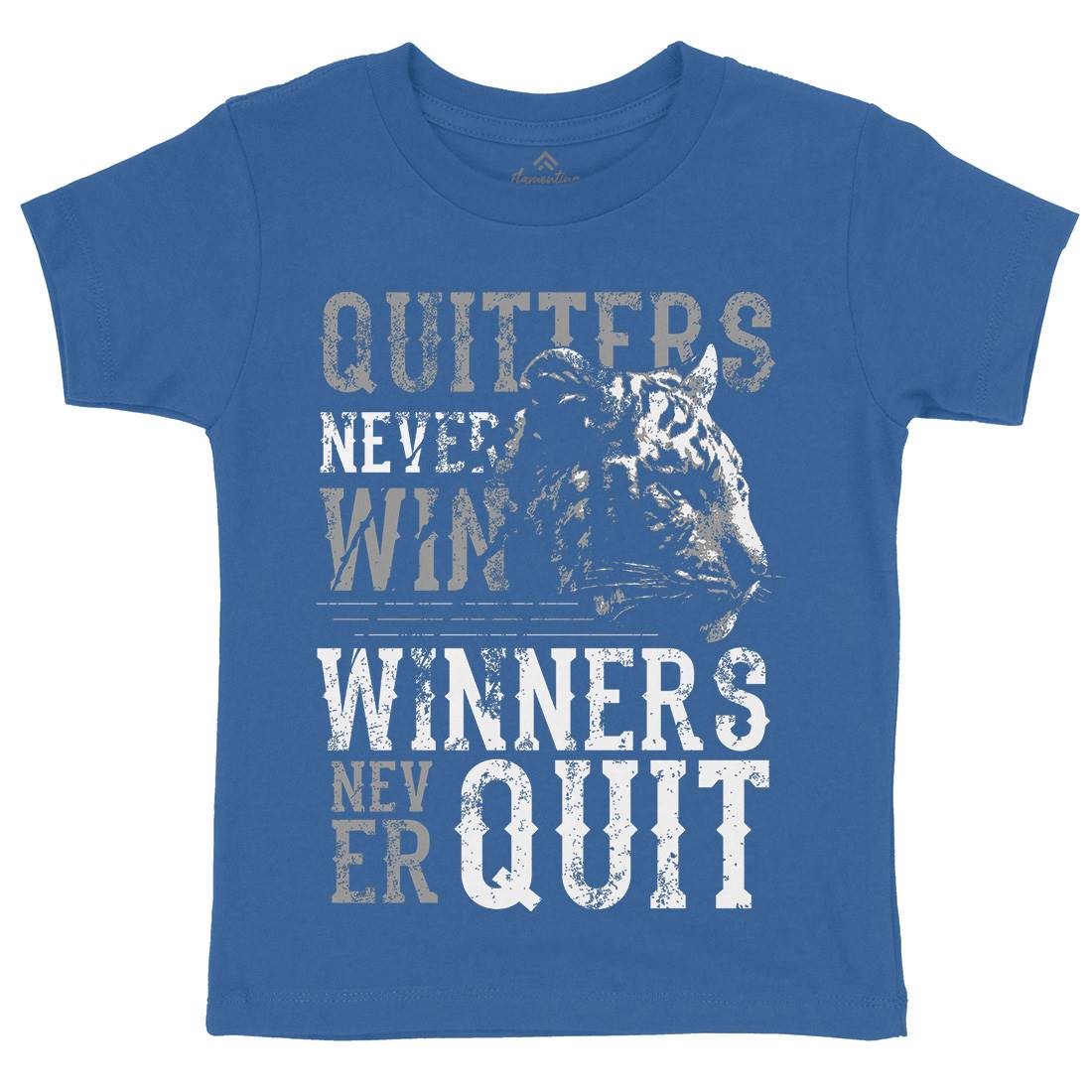 Tiger Quitter Kids Crew Neck T-Shirt Animals B768