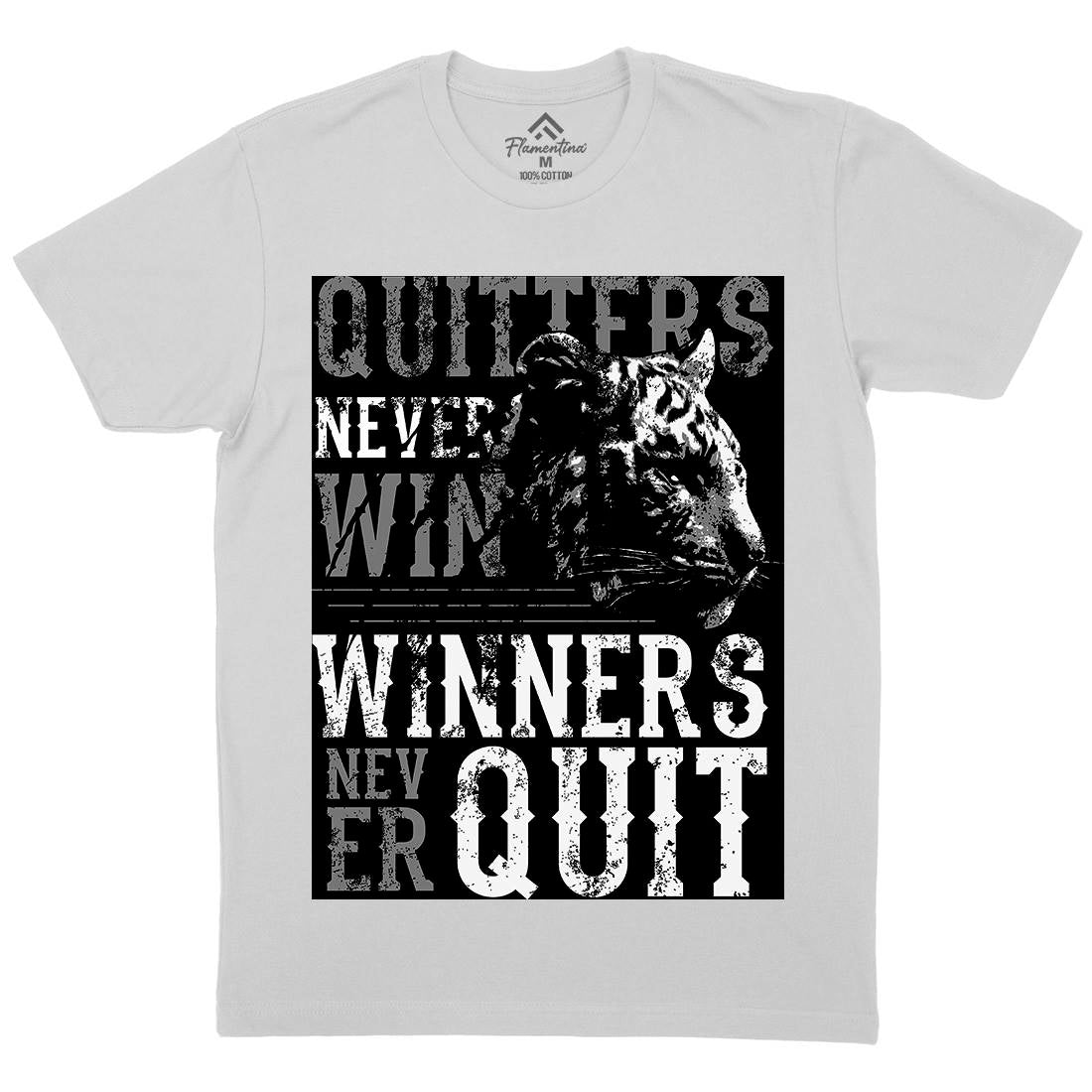 Tiger Quitter Mens Crew Neck T-Shirt Animals B768
