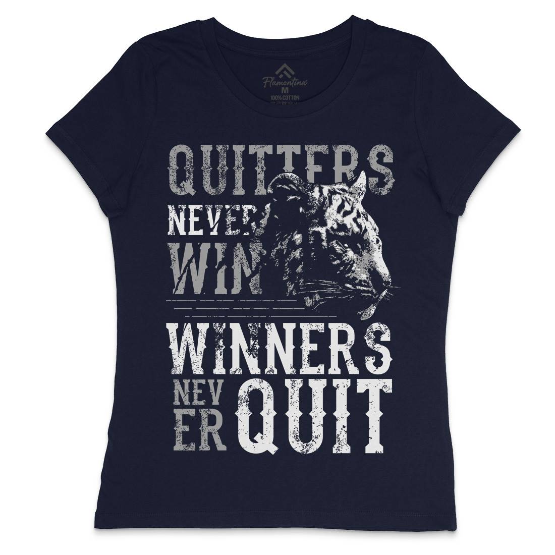 Tiger Quitter Womens Crew Neck T-Shirt Animals B768