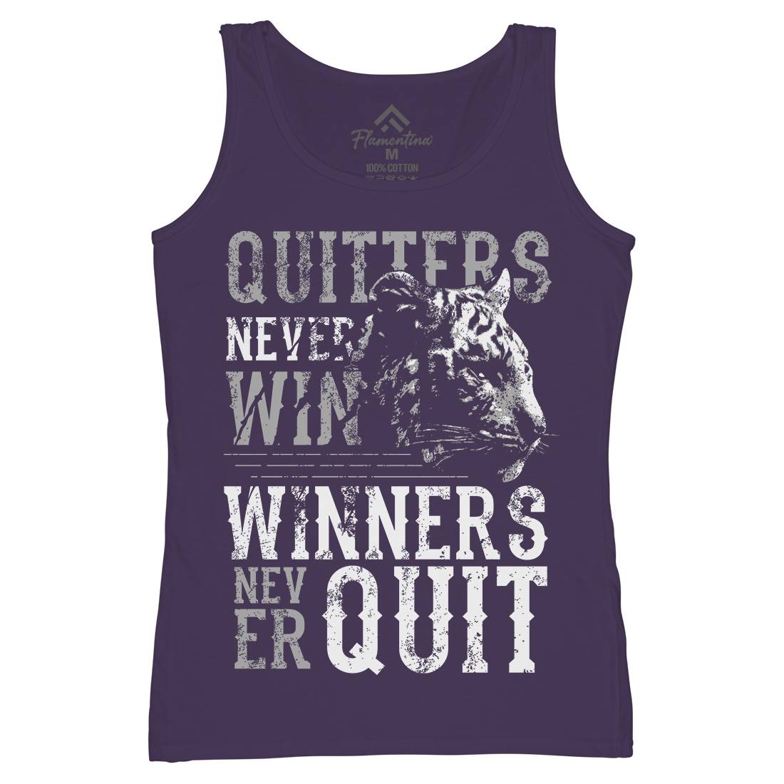 Tiger Quitter Womens Organic Tank Top Vest Animals B768
