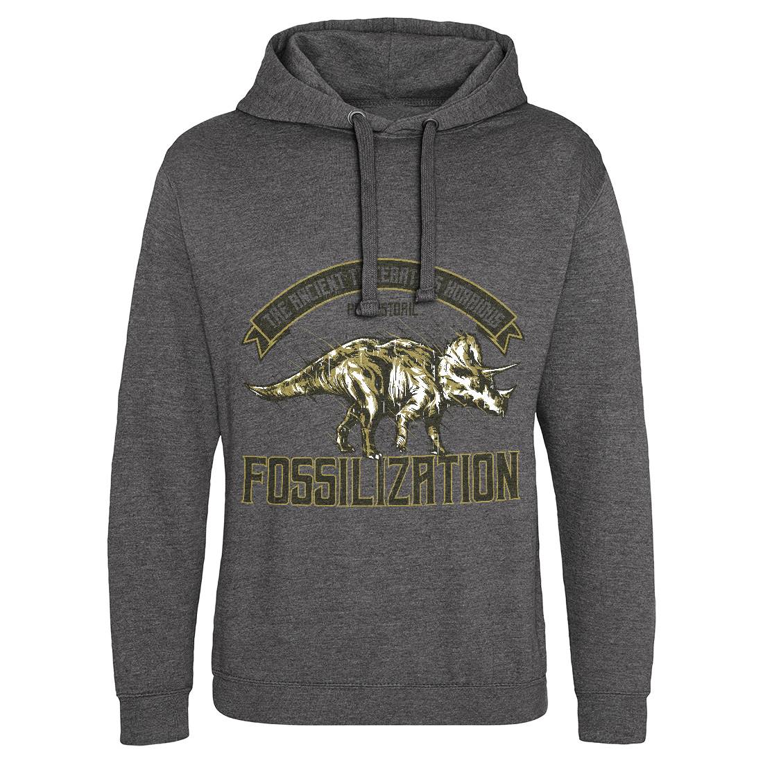 Triceratops Fossil Mens Hoodie Without Pocket Animals B770