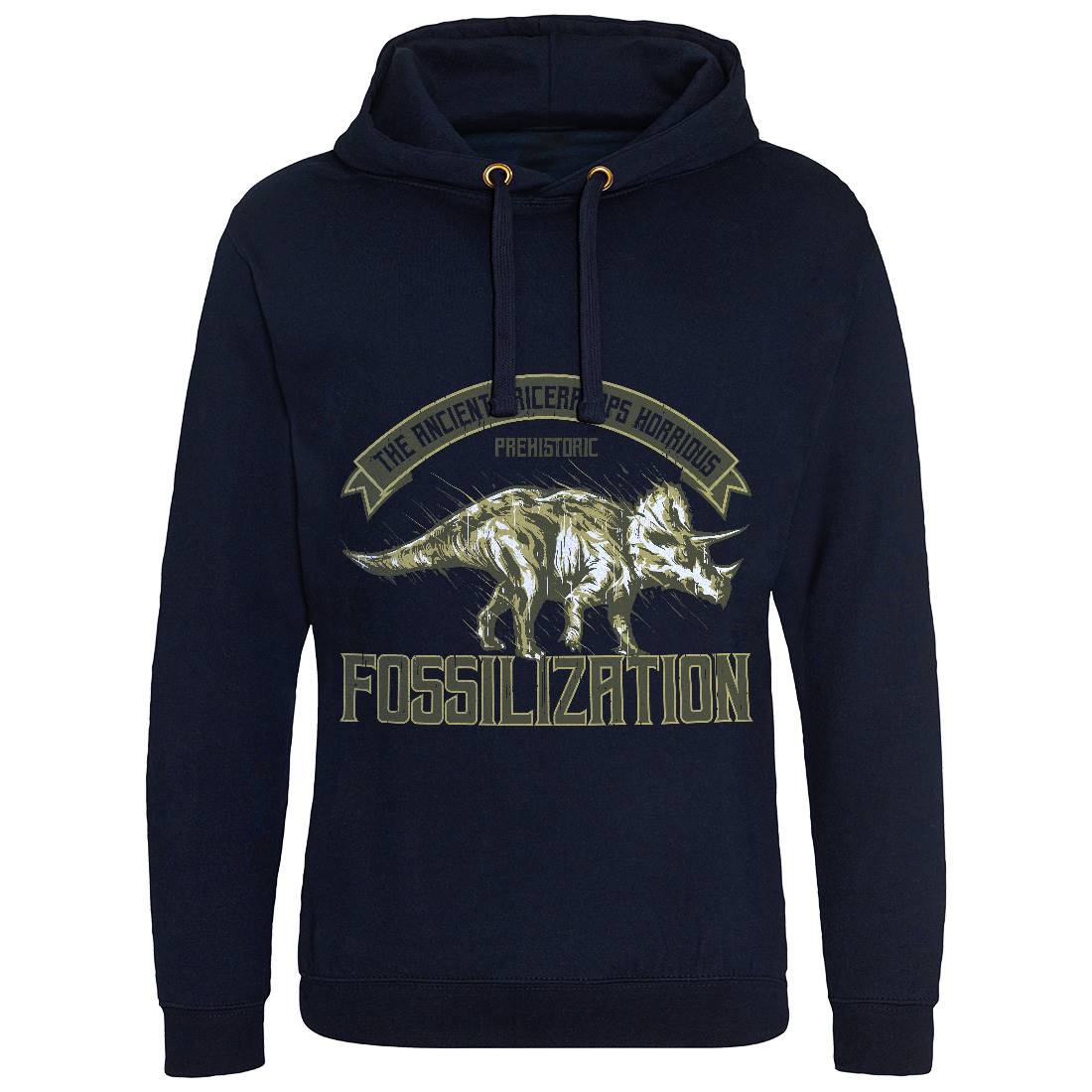 Triceratops Fossil Mens Hoodie Without Pocket Animals B770