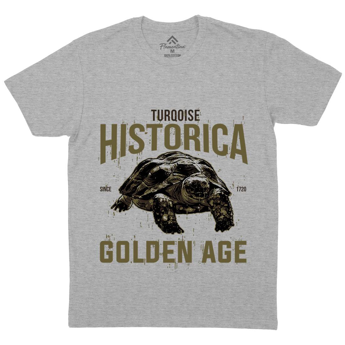 Turtle Age Mens Crew Neck T-Shirt Animals B771