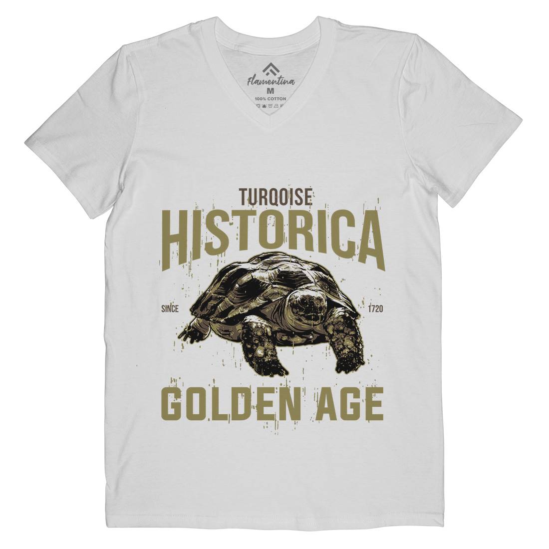 Turtle Age Mens V-Neck T-Shirt Animals B771