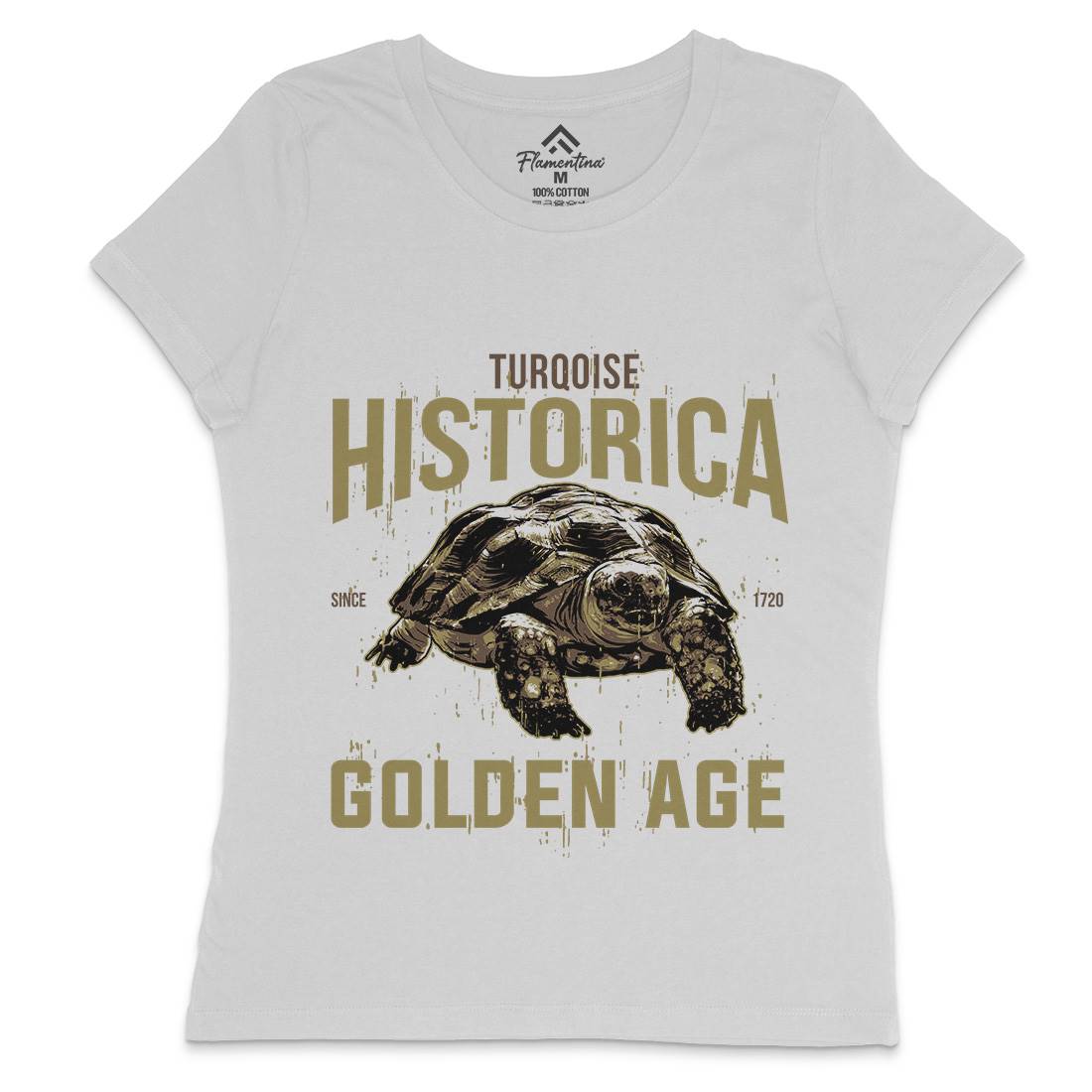 Turtle Age Womens Crew Neck T-Shirt Animals B771