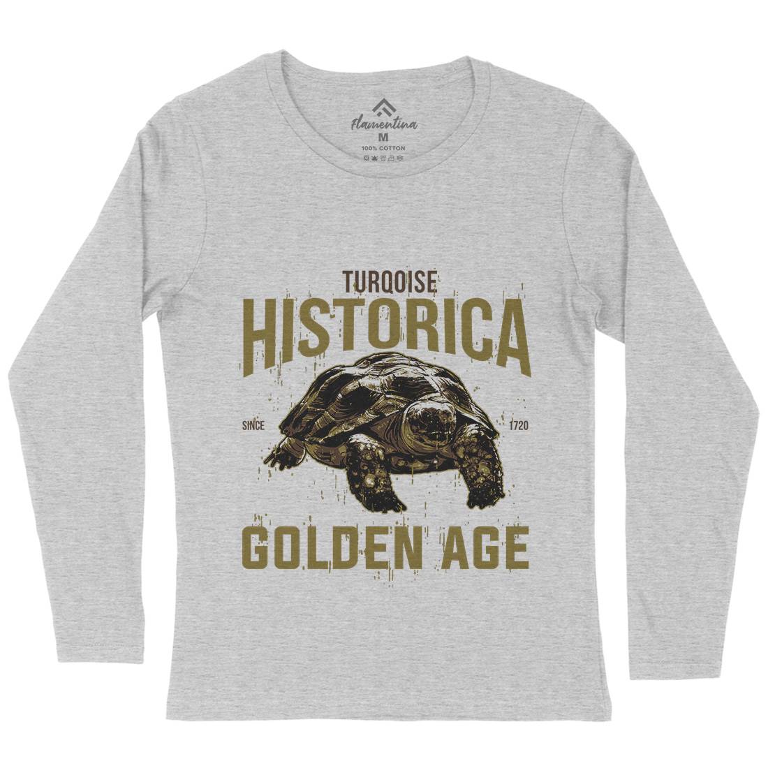 Turtle Age Womens Long Sleeve T-Shirt Animals B771