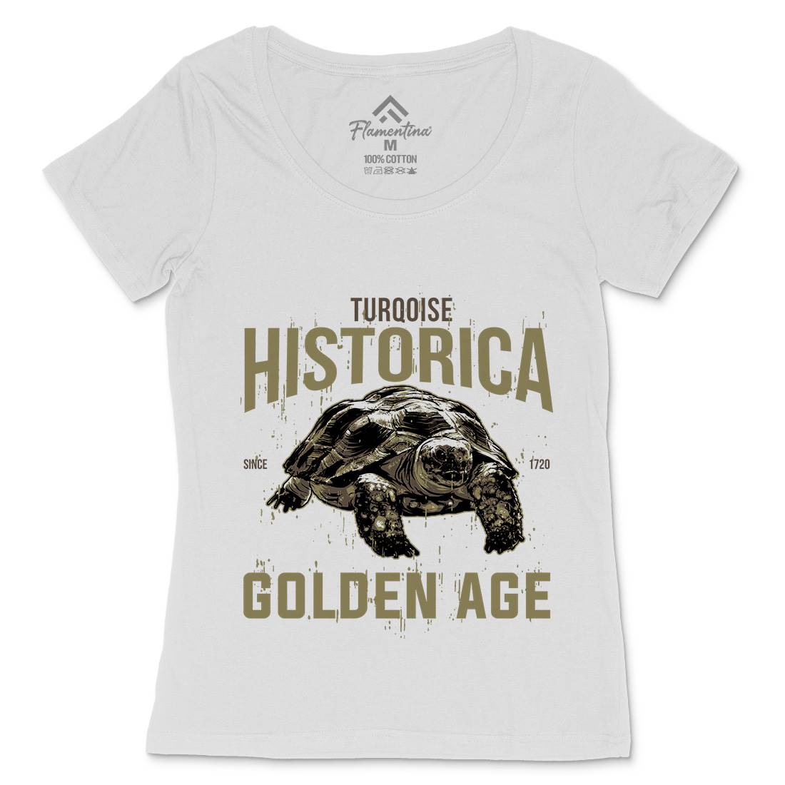 Turtle Age Womens Scoop Neck T-Shirt Animals B771