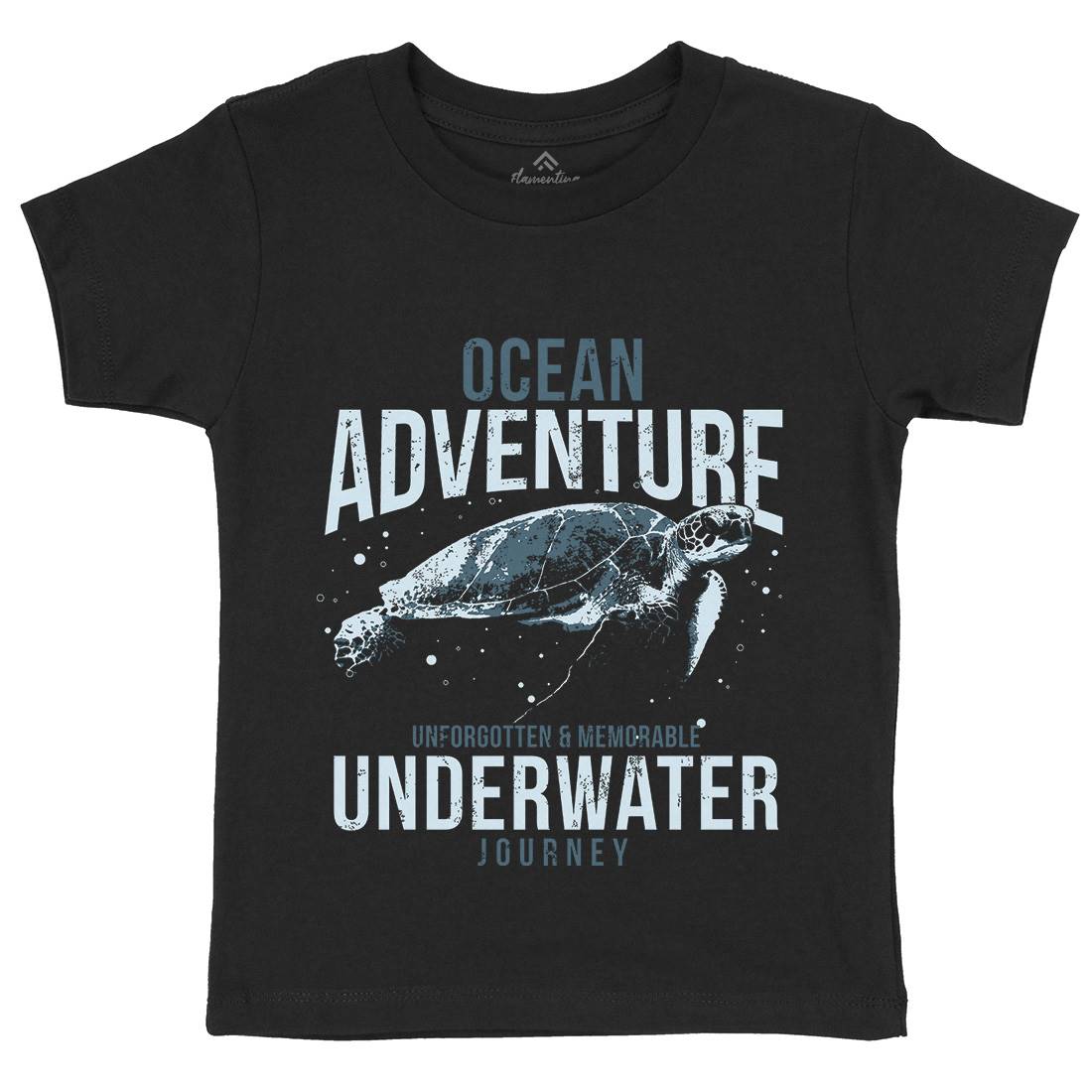Turtle Journey Kids Crew Neck T-Shirt Animals B772