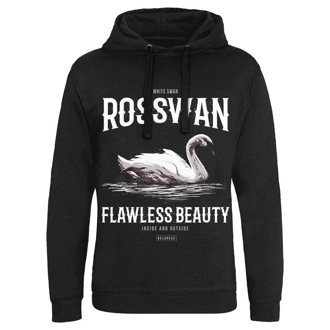 White Swan Mens Hoodie Without Pocket Animals B773