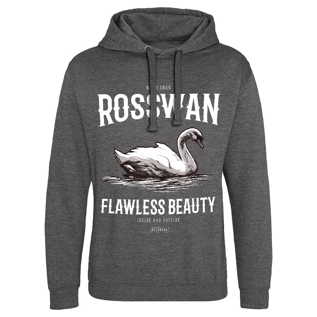 White Swan Mens Hoodie Without Pocket Animals B773