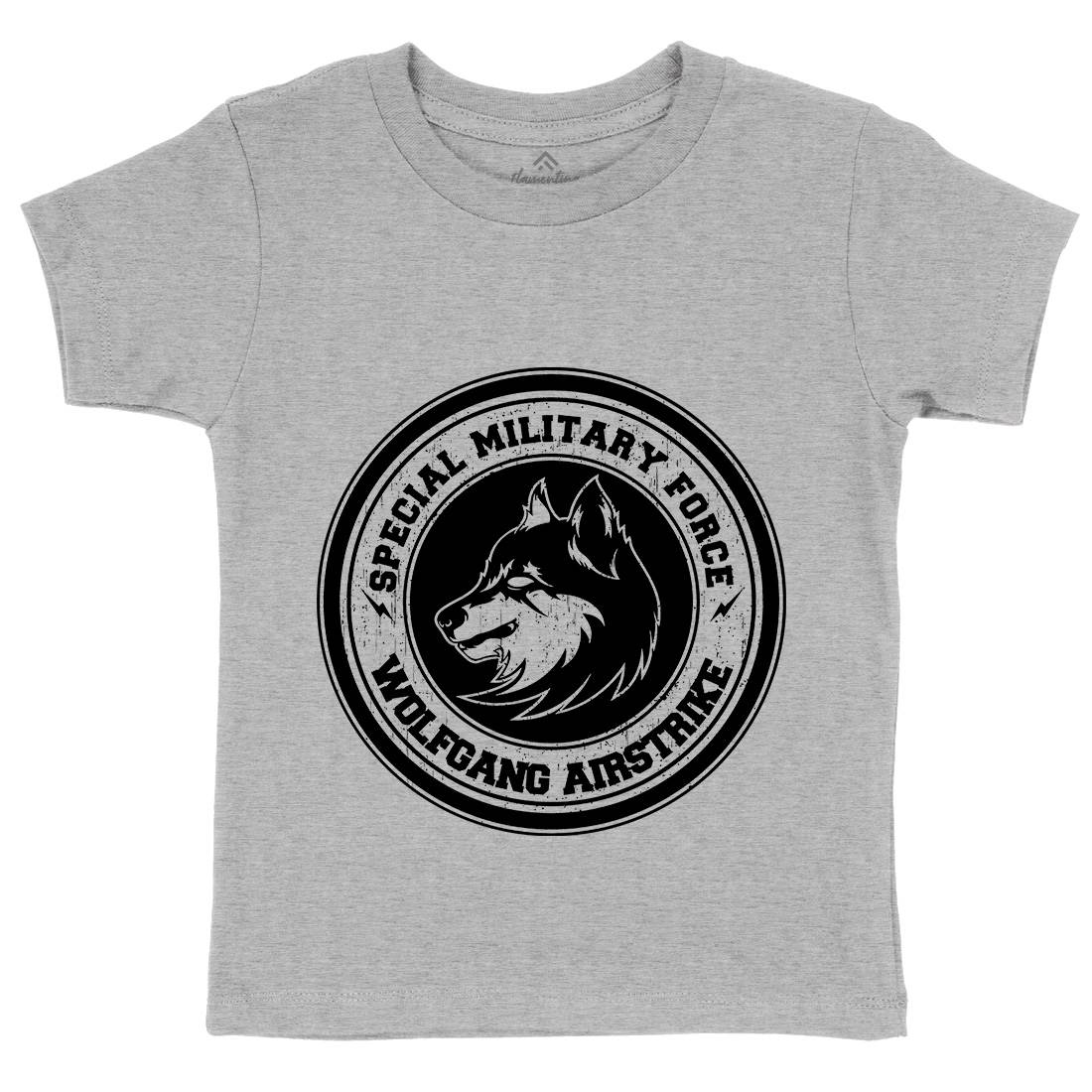 Wolf Kids Organic Crew Neck T-Shirt Animals B774