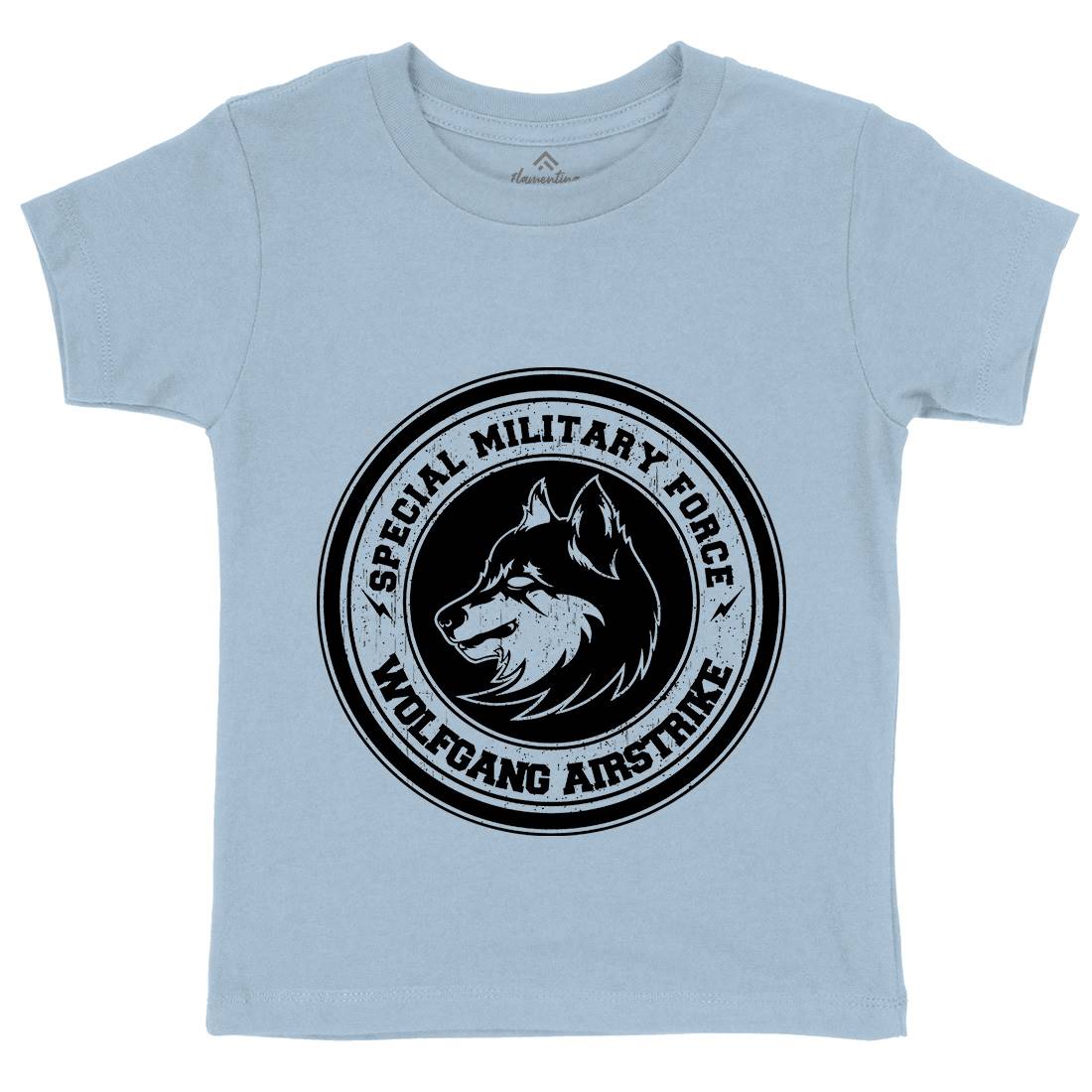 Wolf Kids Crew Neck T-Shirt Animals B774