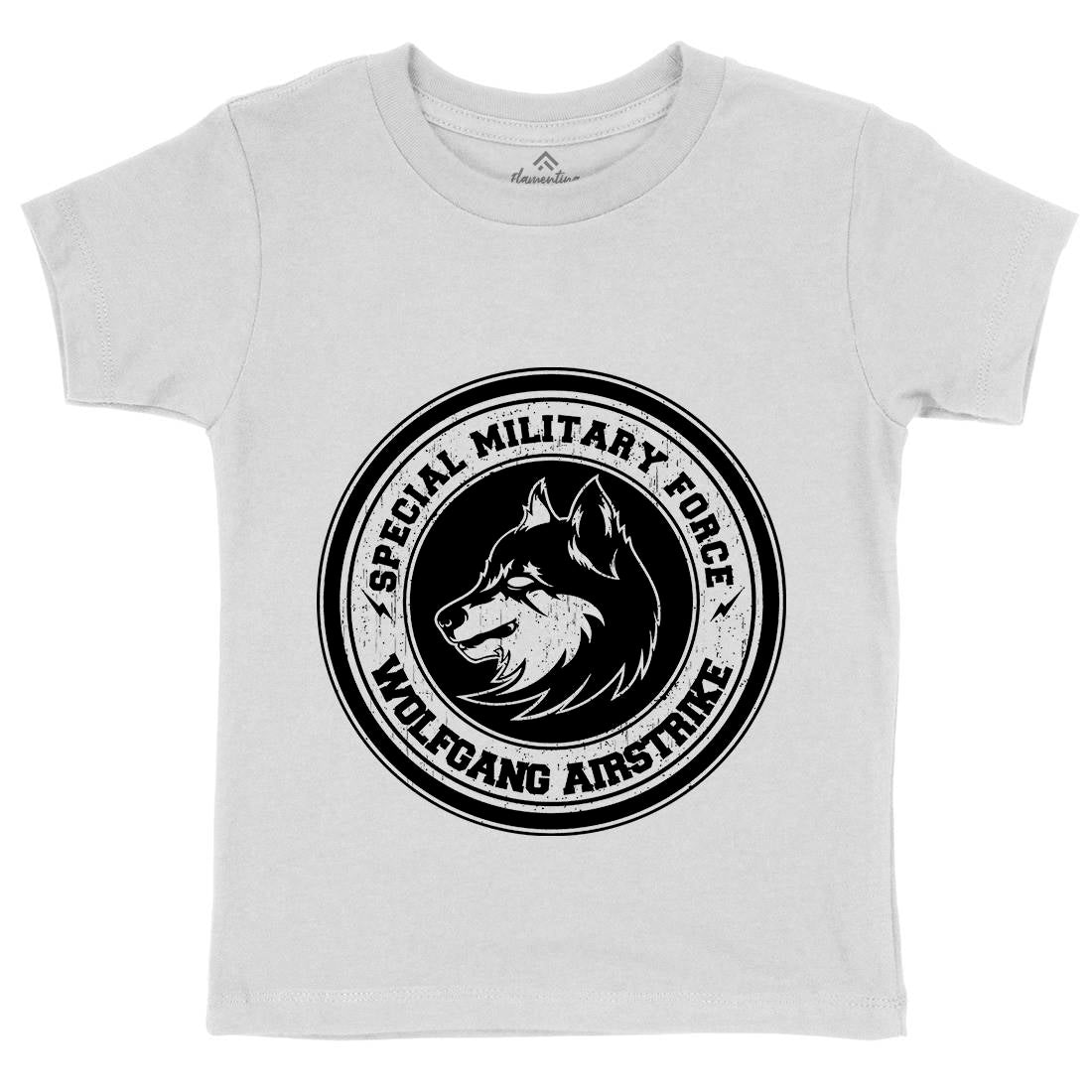 Wolf Kids Crew Neck T-Shirt Animals B774