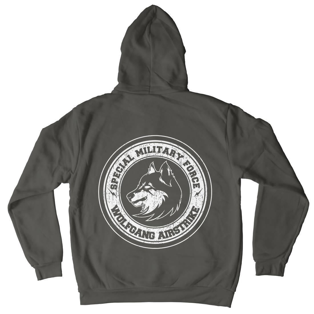 Wolf Mens Hoodie With Pocket Animals B774
