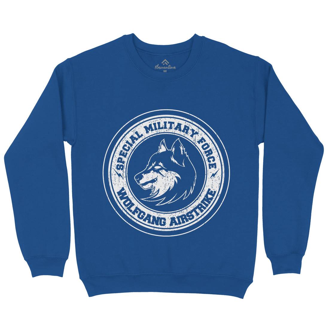 Wolf Mens Crew Neck Sweatshirt Animals B774