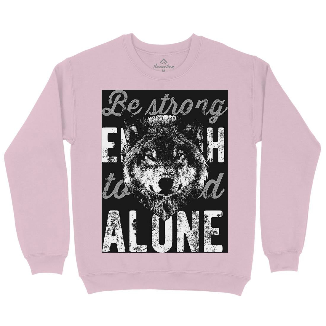Wolf Alone Kids Crew Neck Sweatshirt Animals B775