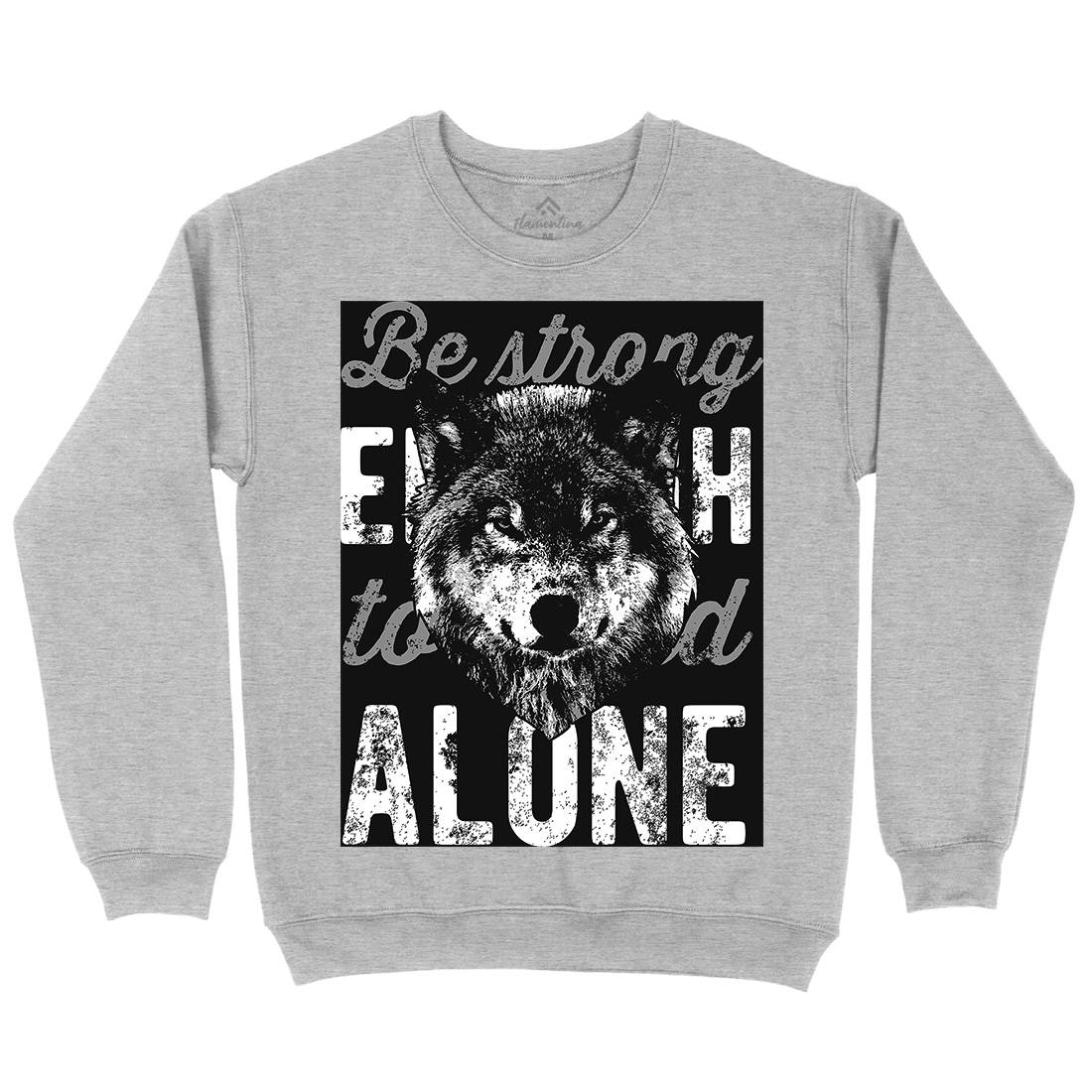 Wolf Alone Kids Crew Neck Sweatshirt Animals B775