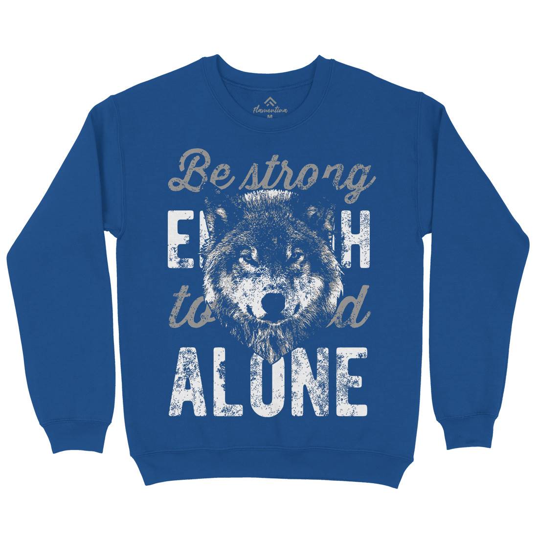 Wolf Alone Mens Crew Neck Sweatshirt Animals B775