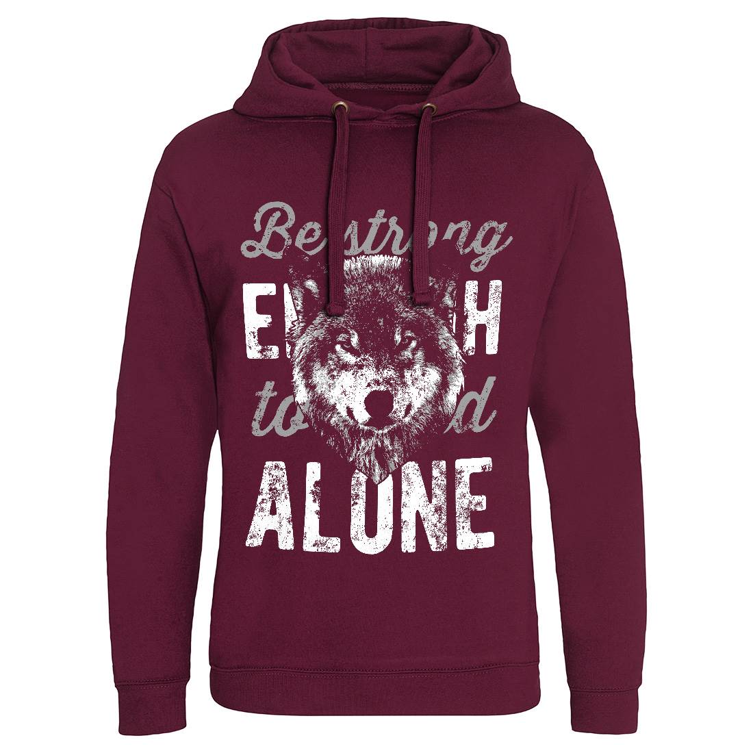 Wolf Alone Mens Hoodie Without Pocket Animals B775