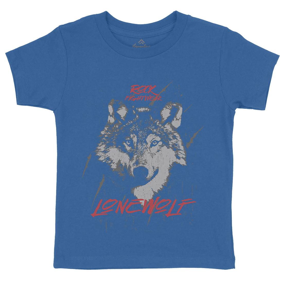 Wolf Fightwear Kids Organic Crew Neck T-Shirt Animals B776